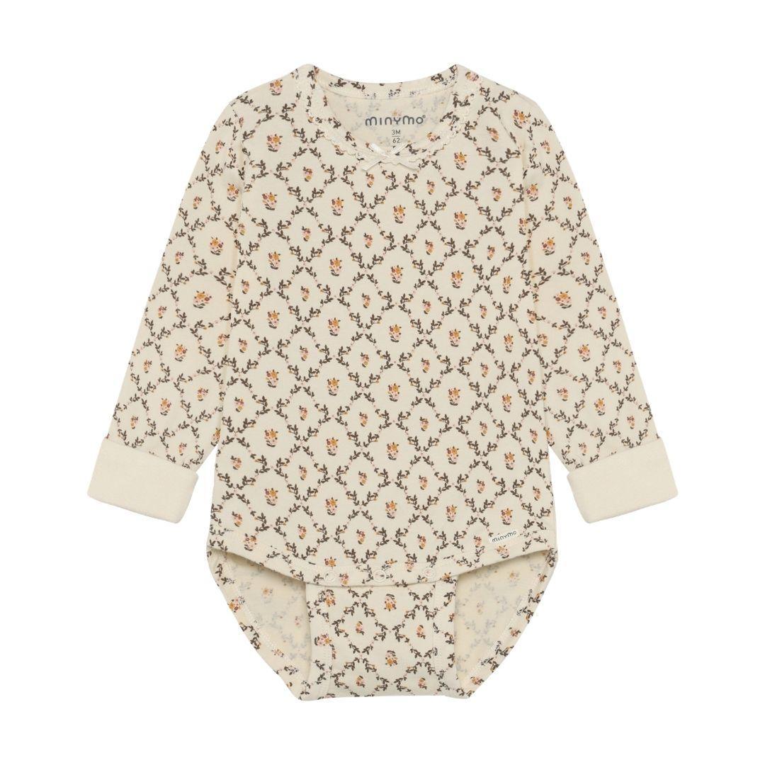Cream Floral Vine Onesie