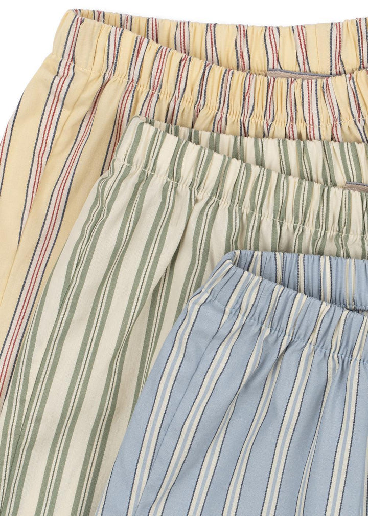 3 Pack Azur Shorts - Soleil/Bleu/Basil Stripe