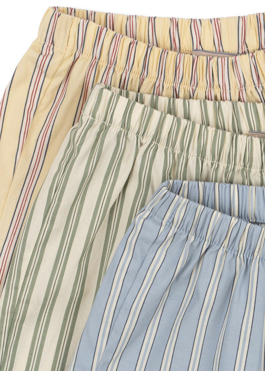 3 Pack Azur Shorts - Soleil/Bleu/Basil Stripe