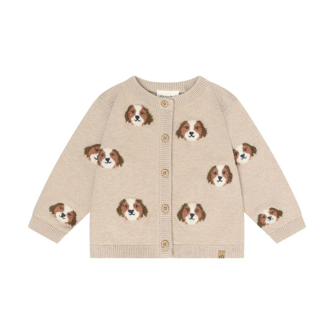 Oatmeal Puppy Knit Cardigan