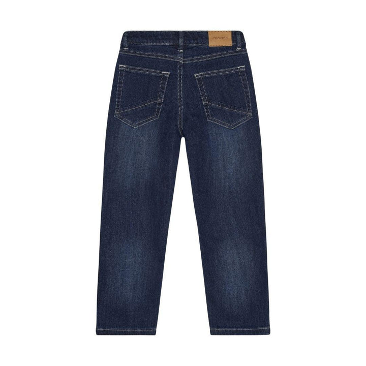 Dark Wash Straight Leg Jeans