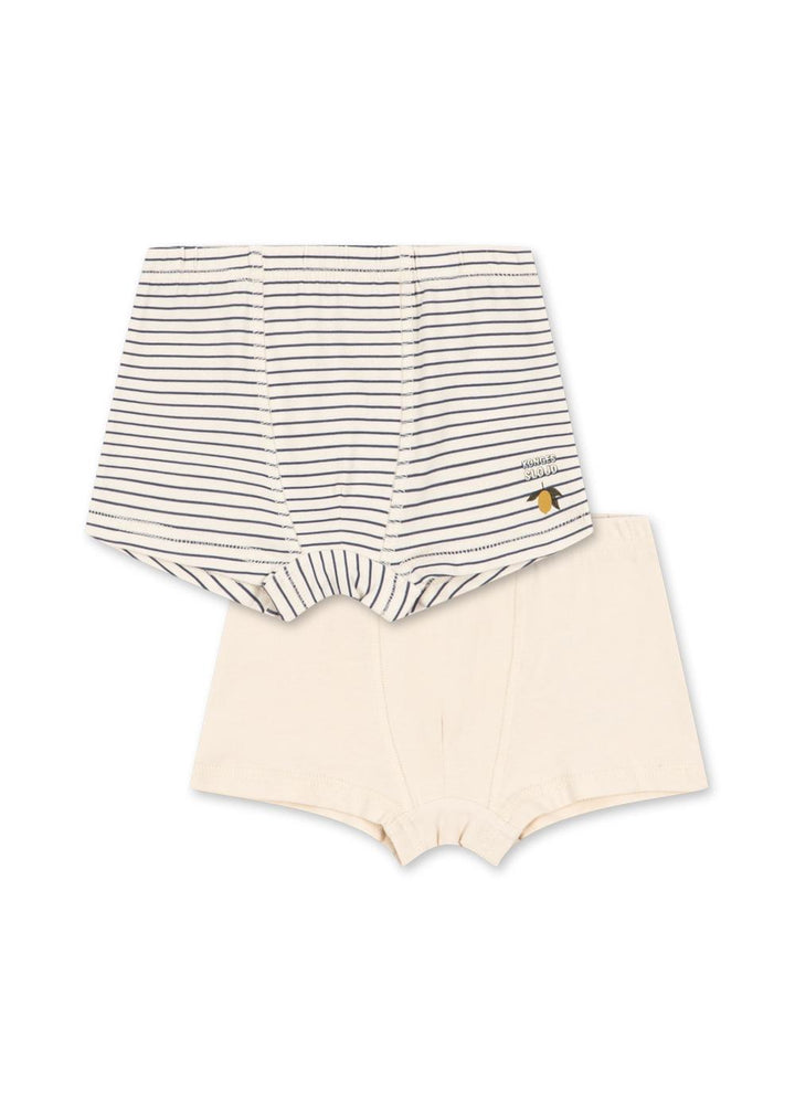 2 Pack Boxers - Blue Stripe
