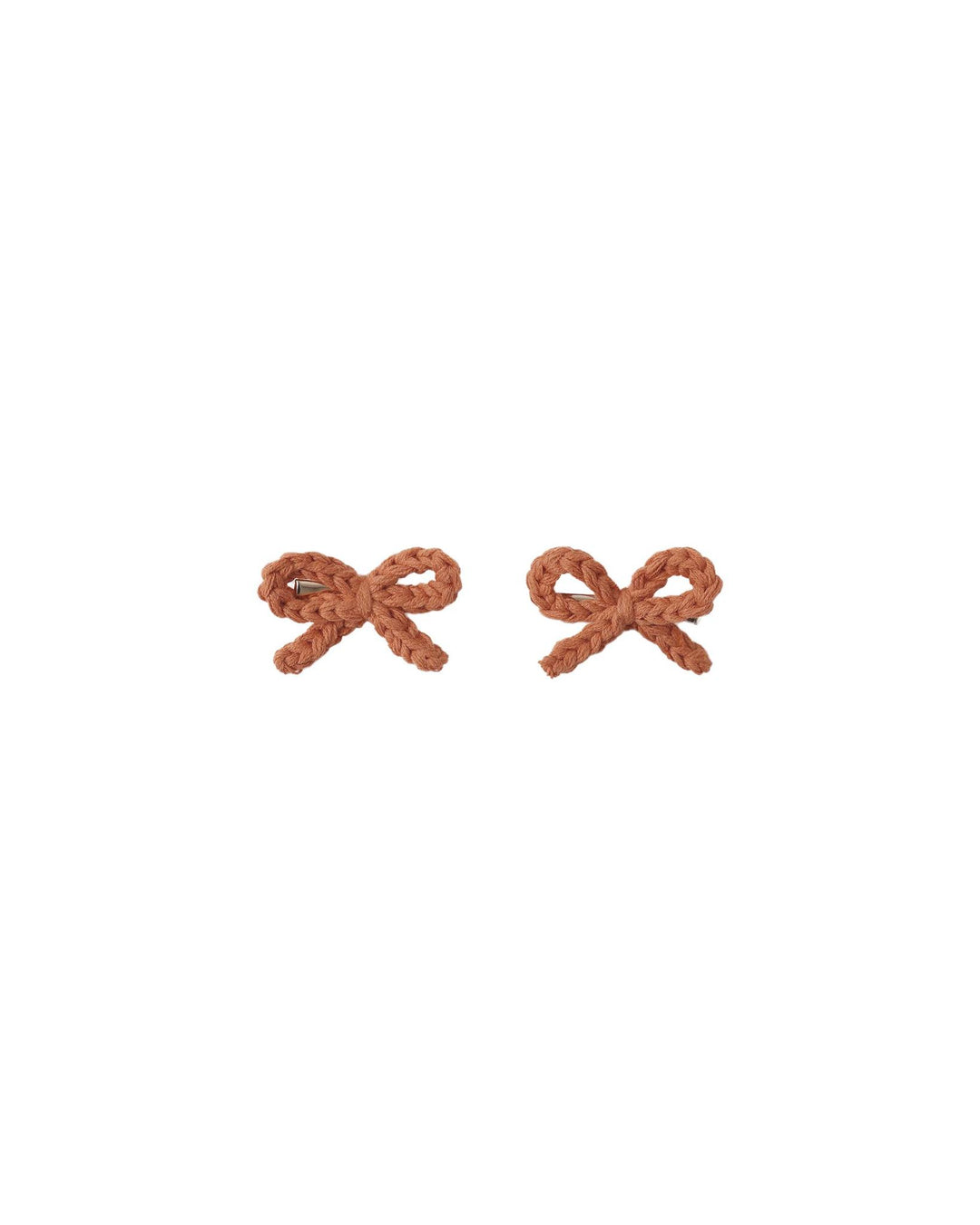 Crochet Bow Clips - Poppy